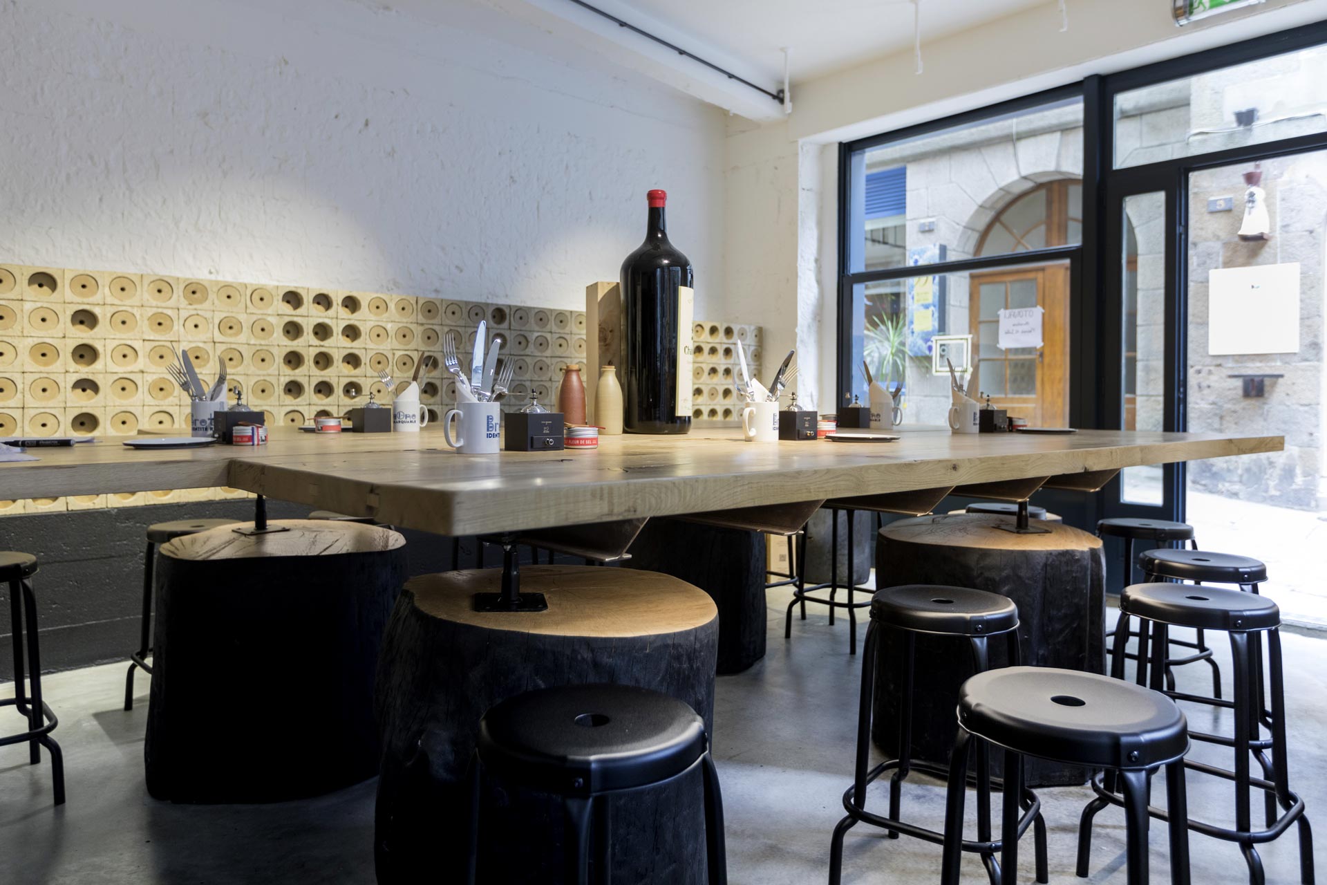 cave à vin argicru dans un restaurant